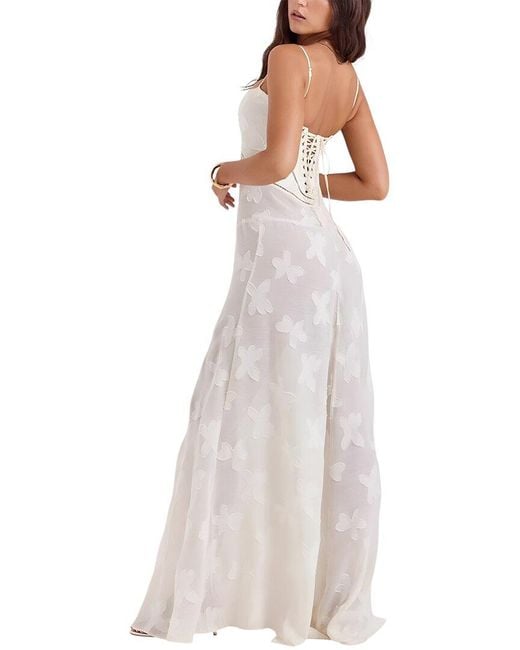 Linda Charm White Maxi Dress