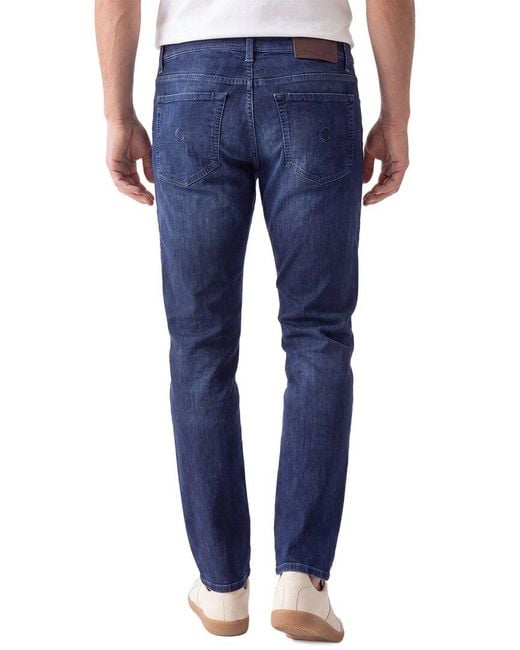 Corneliani Blue Cc Collection Dark Wash Jean for men