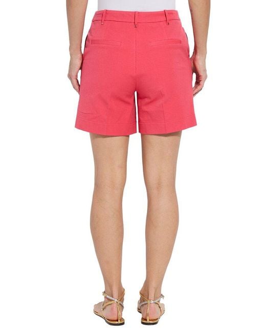 Lyssé Pink Amanda Stretch Twill Short