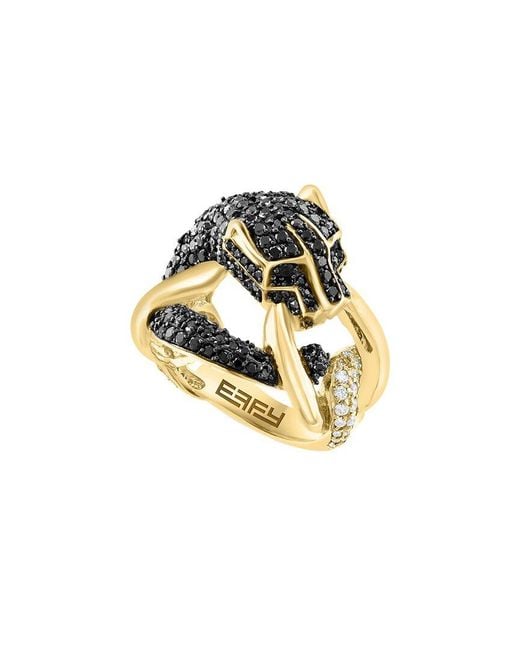 Effy Fine Jewelry Metallic 14K 2.06 Ct. Tw. Diamond & Emerald Ring