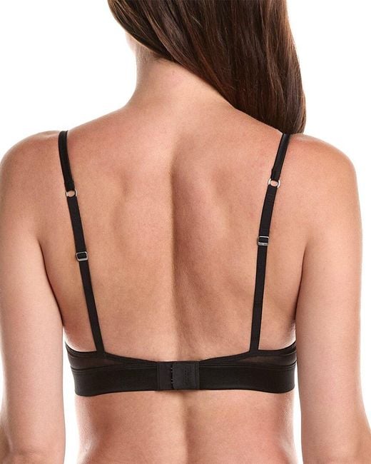 Wolford Black Built Up Silk-Blend Bralette