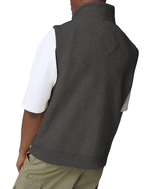 Canada Goose Gray Mersey Fleece Wool-Blend Vest for men