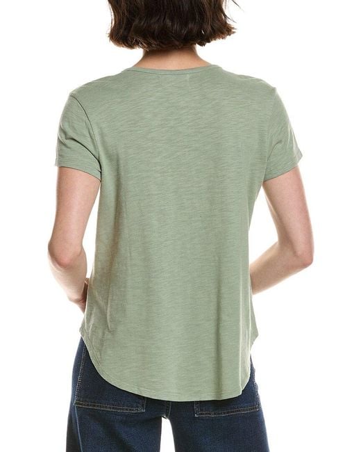 Bella Dahl Green Henley Shirt