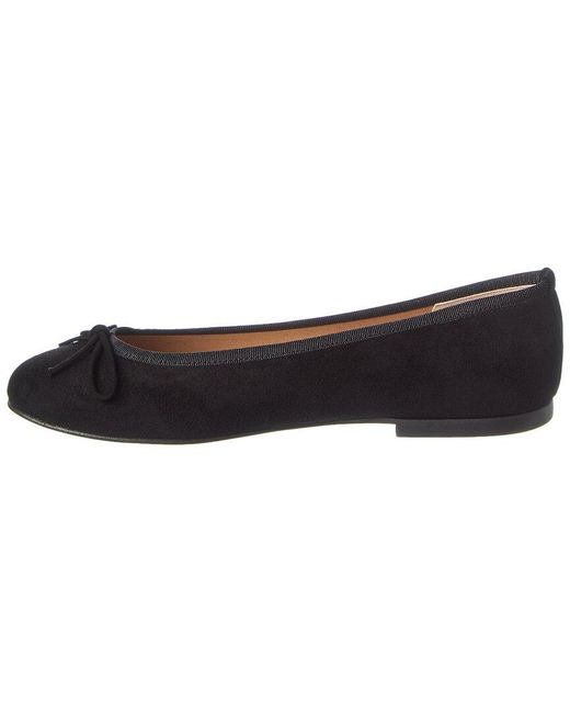 French Sole Blue Emerald Suede Flat