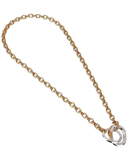 Pomellato Metallic 18K Two-Tone Chain Link Necklace (Authentic Pre-Owned)