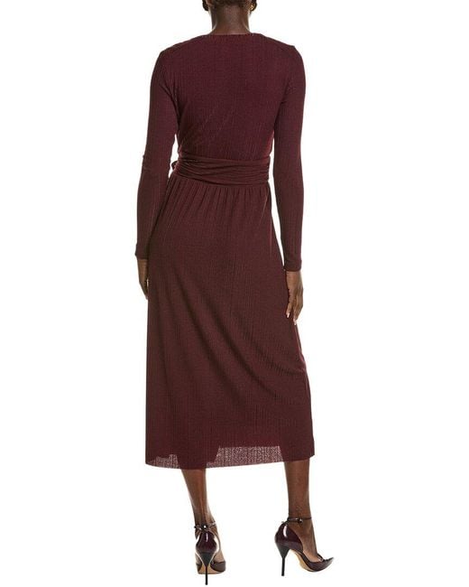 Reiss Red Maddie Jersey Wrap Dress