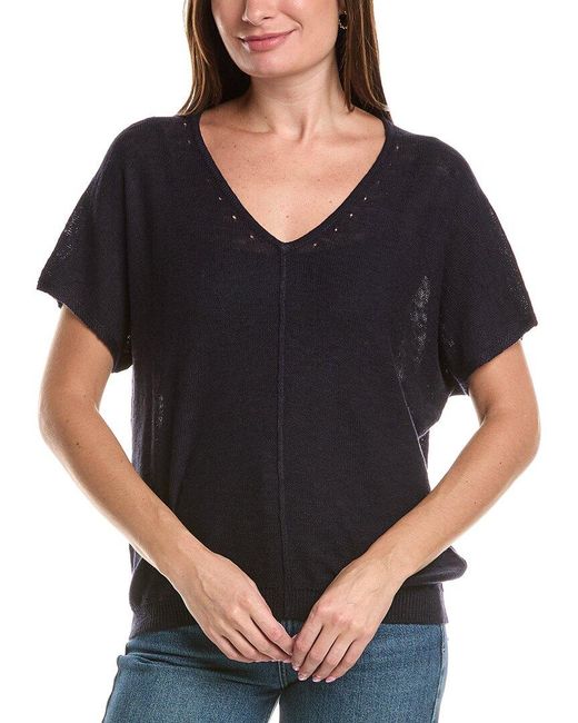 Michael Stars Black Nina Linen-Blend Sweater