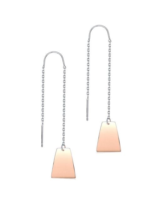 Rachel Glauber White 18k Rose Gold Vermeil Earrings