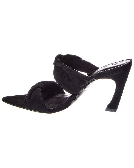 SCHUTZ SHOES Black Meline Suede Sandal
