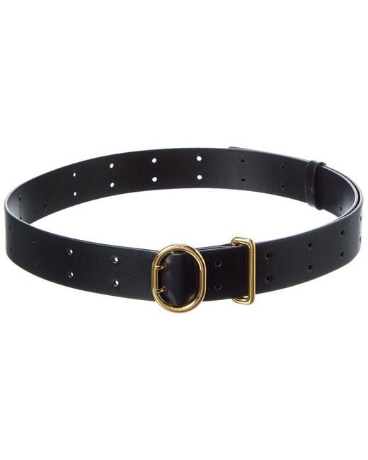 Jil Sander Black Leather Belt