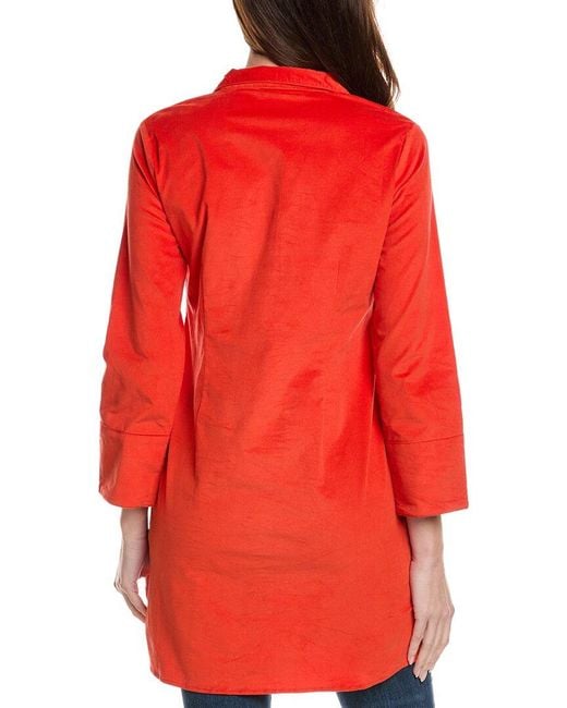 Sail To Sable Red Baby Corduroy Classic Tunic Dress