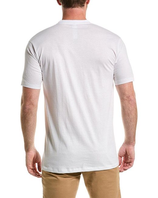 Hom White V-neck T-shirt for men