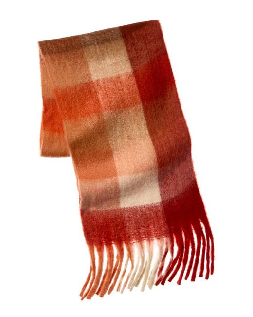 La Fiorentina Red Plush Scarf