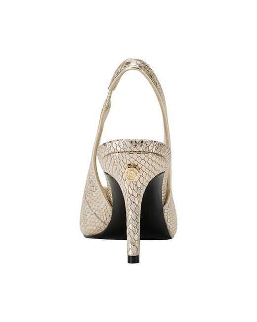 Karl Lagerfeld Metallic Rosalyn Leather Pump