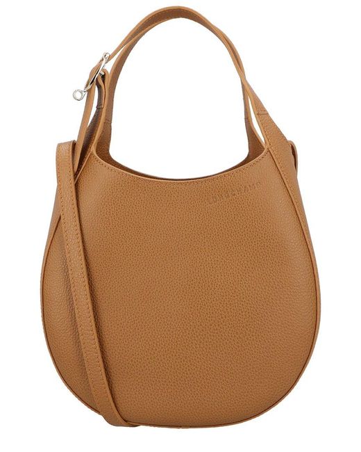 Longchamp Brown Le Foulonne Small Leather Handbag