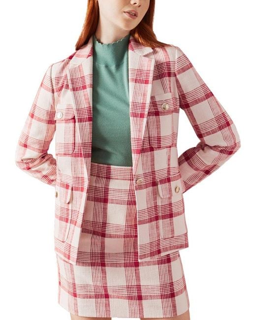 L.K.Bennett Red Lottie Jacket