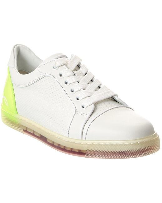 Christian Louboutin White Fun Vieira Leather Sneaker