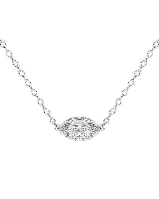 Lab Grown Diamonds Metallic 14K 0.50 Ct. Tw. Lab-Grown Diamond Necklace
