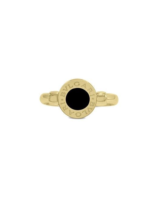 BVLGARI Metallic 18K Onyx Ring