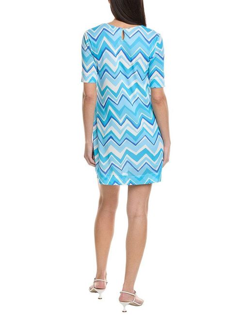 Missoni Blue Zig Zag Mini Dress