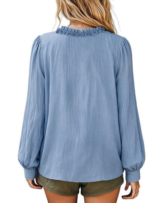 Dilireba Blue Blouse