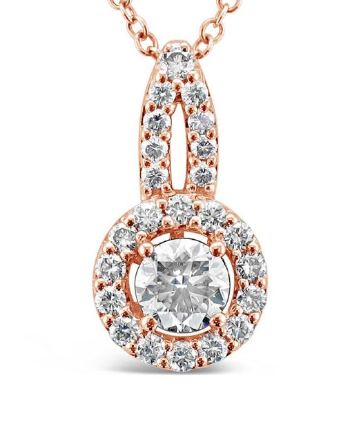 Le Vian White 14k Strawberry Gold® 0.83 Ct. Tw. Diamond Pendant Necklace