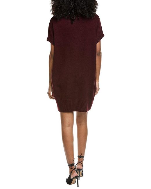 Fate Brown Oversized Mock Neck Sweaterdress