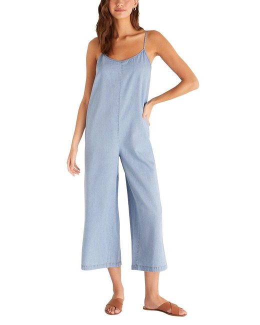 Z Supply Long Walks Chambray Jumpsuit in Blue Lyst UK