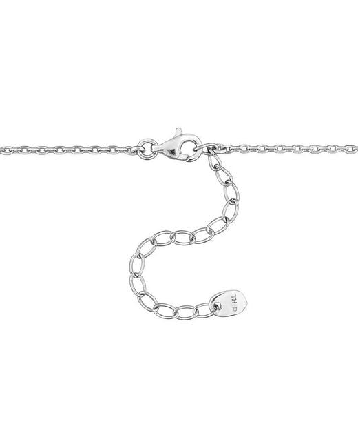 Rina Limor Metallic 4.09 Ct. Tw. Lab-Grown And Sapphire Tennis Drop Necklace