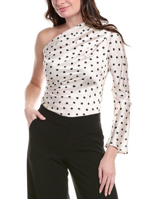Avantlook White Draped Top