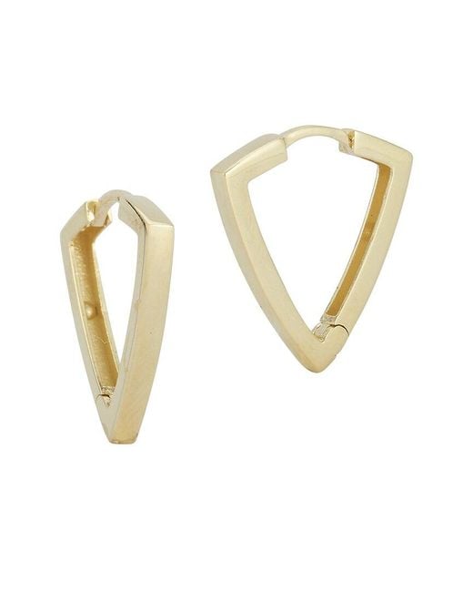 Ember Fine Jewelry White 14k Round Dagger Huggie Earrings