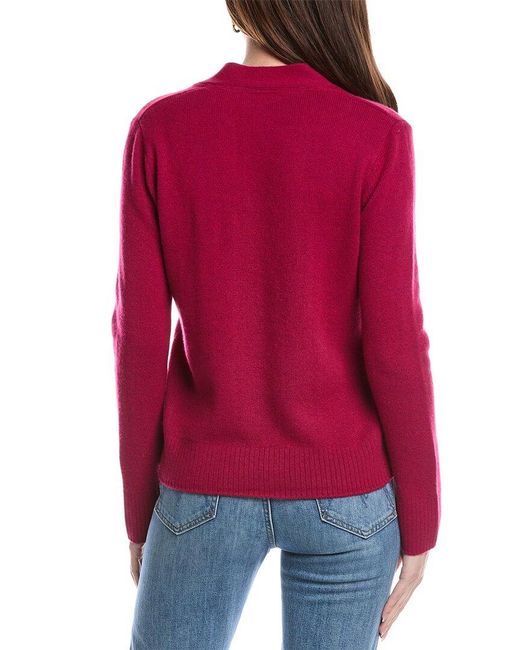 Michael Stars Red Alena Wool & Cashmere-Blend Sweater