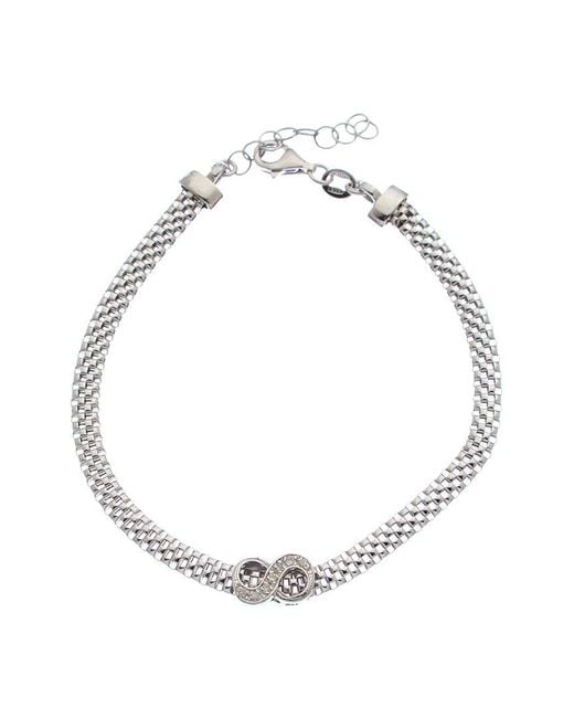 Meshmerise Metallic 18K Over 0.10 Ct. Tw. Diamond Bangle