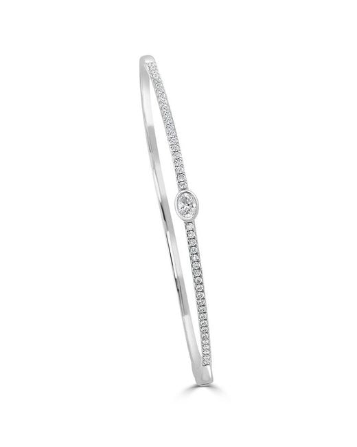 Sabrina Designs White 14K 0.66 Ct. Tw. Diamond Bangle Bracelet