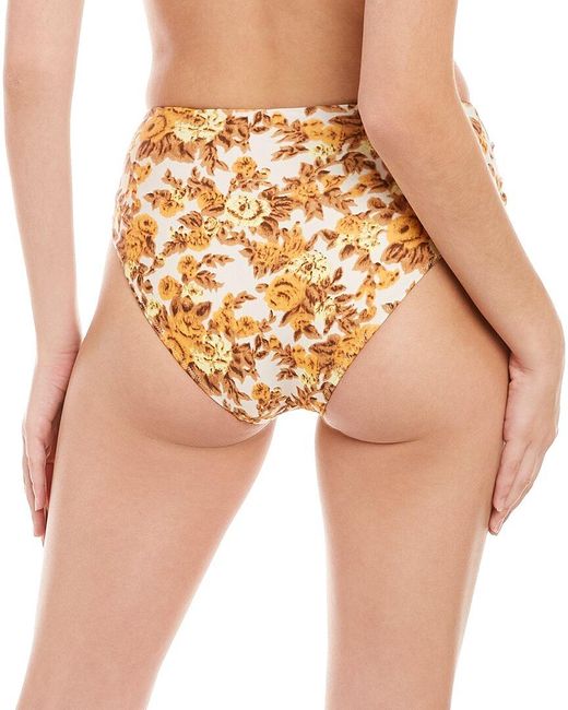 Jonathan Simkhai Natural Jonathan Bailee High Cut Floral Printed Bottom