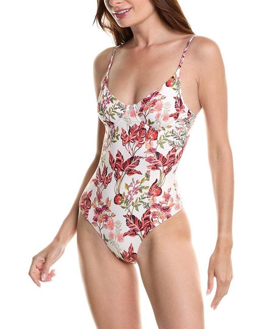 Onia Red Chelsea One-Piece