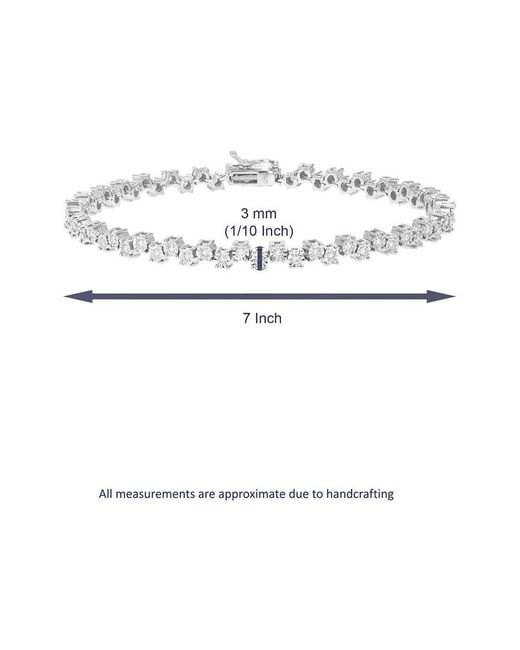Amairah White 1.15 Ct. Tw. Lab-Grown Diamond Tennis Bracelet