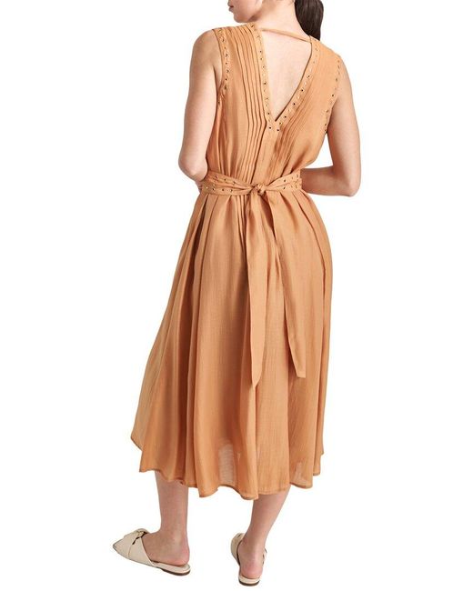 DKNY Multicolor V-Neck Belt Dress