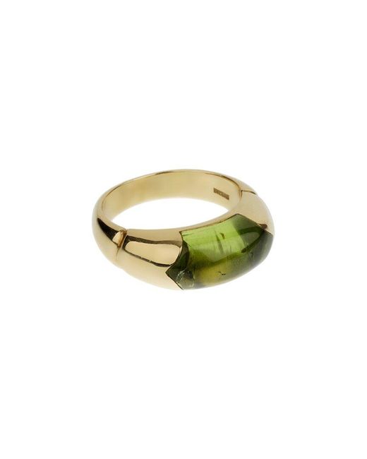 BVLGARI Green 18K Peridot Cocktail Ring (Authentic Pre-Owned)