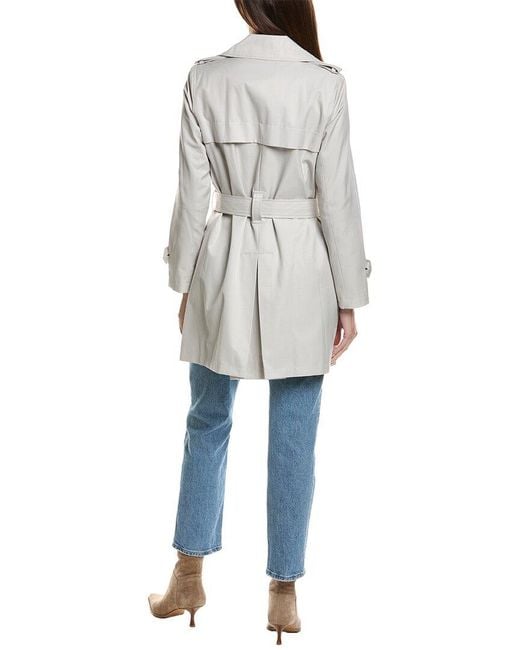 Sam Edelman Blue Belted Trench Coat