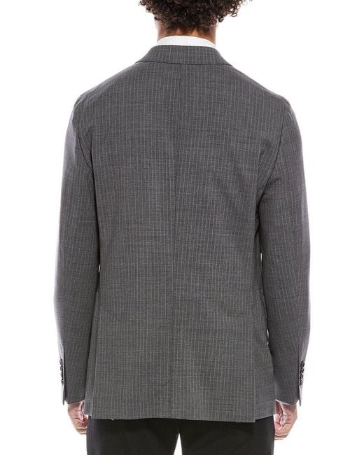 Todd Snyder Gray Pinstripe Wool-Blend Sutton Jacket for men