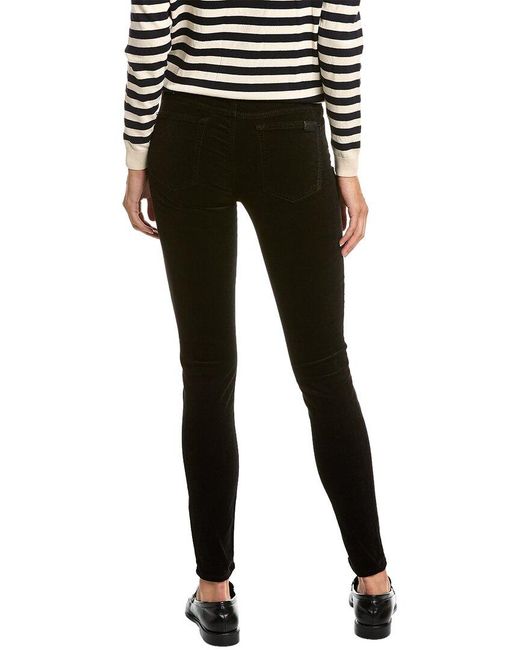 7 For All Mankind Black High-Waist Super Skinny Jean