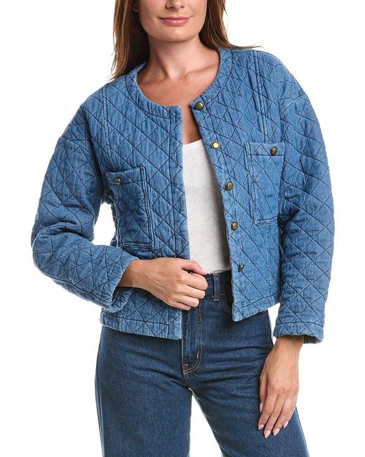 ANNA KAY Blue Ellena Denim Button Shirt