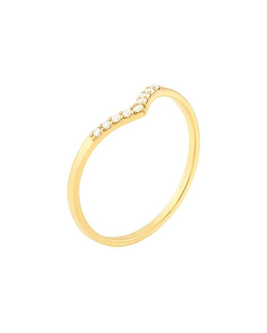 HAWLEY ST Metallic 14K 0.09 Ct. Tw. Diamond Ring