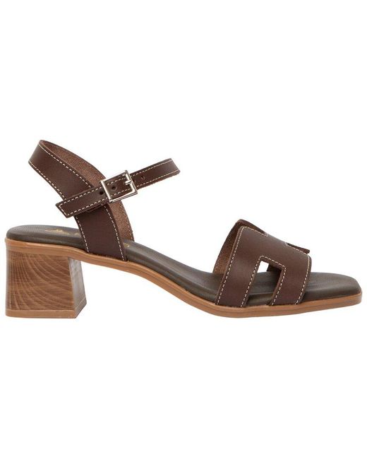 Menina Step Brown Siena Leather Sandal