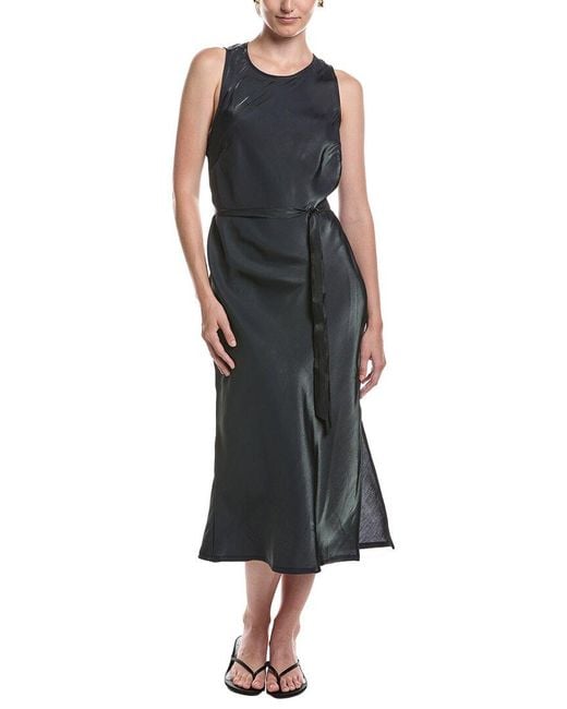 Bella Dahl Black Tank Slip Midi Dress