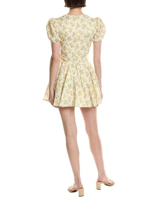 7021 Yellow Mini Dress
