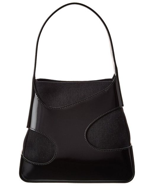Ferragamo Black Ferragamo Cut Out Detail Leather Shoulder Bag