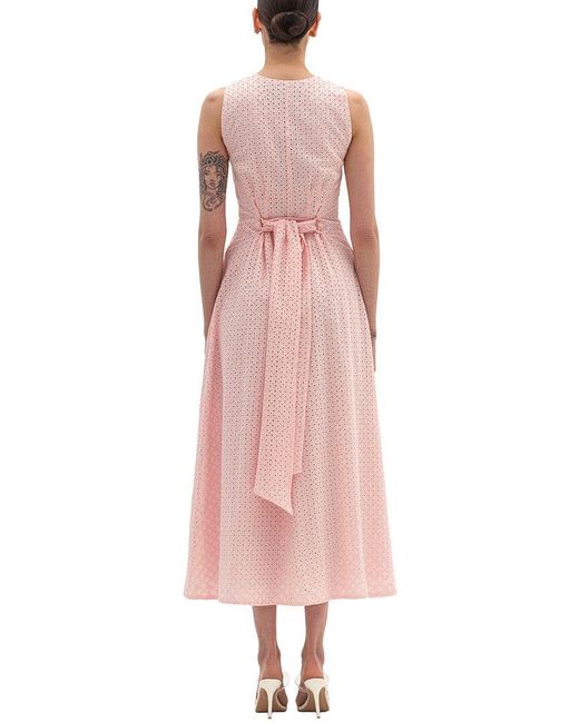 BGL Pink Sleeveless Midi Dress