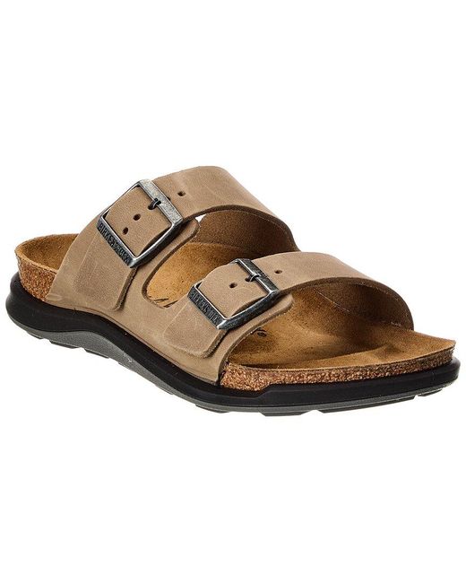 Birkenstock Brown Arizona Crosstown Oiled Leather Sandal
